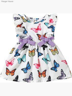 Baby Girl Sleeveless Sundress Summer Ruffle Dress